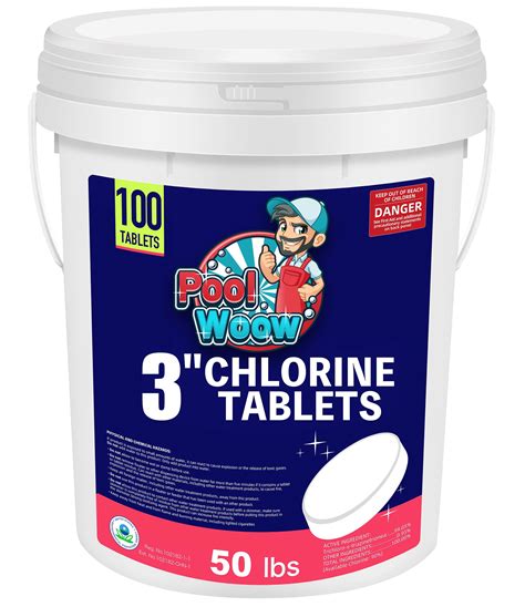 These 3-inch tablets dissolve easily, safely and effectively targeting bacteria and cleaning your water without clogging. . Chlorine tablets 50 lbs best price